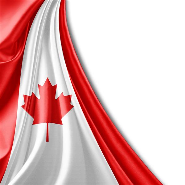 پرچم کانادا و پس زمینه سفید