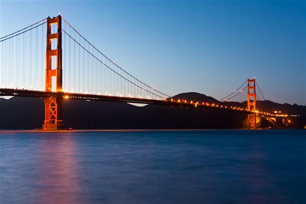 پل گلدن گیت در منطقه خلیج سانفرانسیسکو