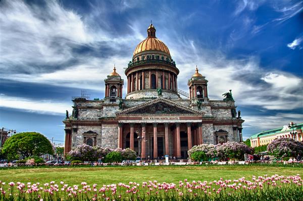 کلیسای جامع سنت ایزاک در سن پترزبورگ روسیه