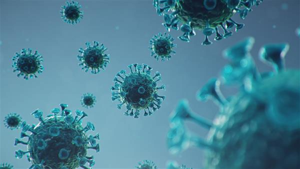 شیوع ویروس کرونا عامل بیماری زا که بر دستگاه تنفسی تأثیر می گذارد ابتلا به کووید 19 مفهوم عفونت همه گیر ویروسی ویروس کرونا در درون یک انسان عفونت ویروسی تصویر 3 بعدی