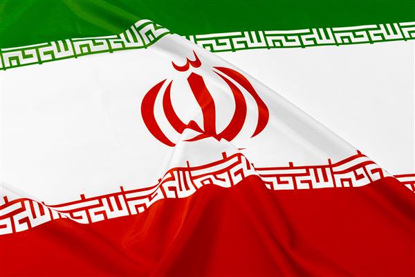عکس پرچم پارچه ای ایران از نمای نزدیک