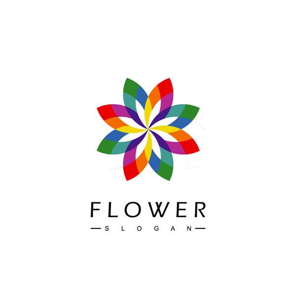 قالب طراحی لوگوی گل