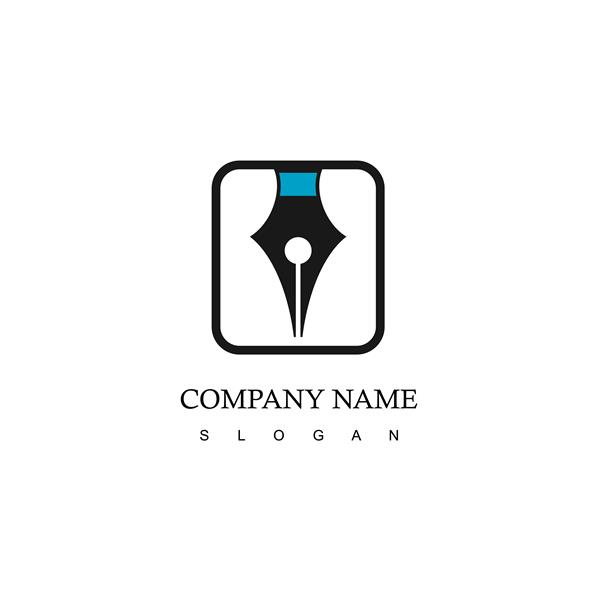 لوگوی شرکت با نماد قلم