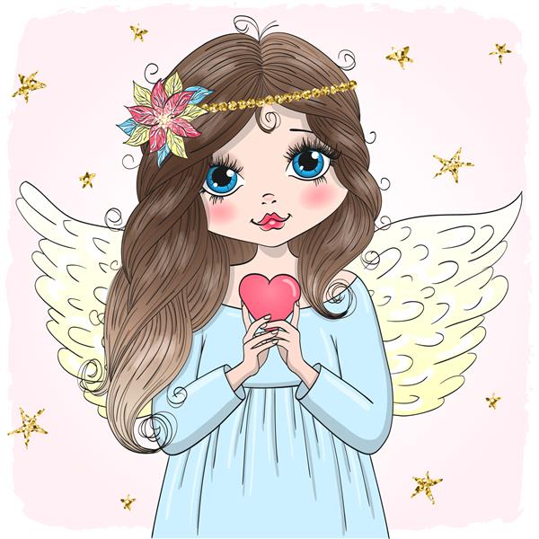 دختر فرشته کوچولوی ناز