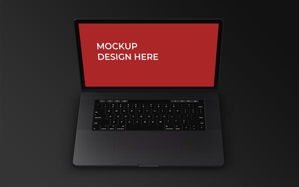 قالب طراحی ماکت صفحه نمایش لپ تاپ