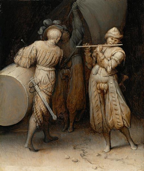 نقاشی سه سرباز اثر پیتر بروگل بزرگ