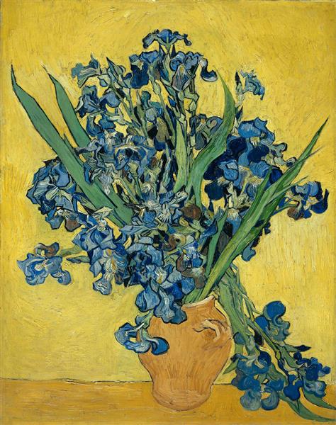 نقاشی گل زنبق اثر ونسان ون گوگ