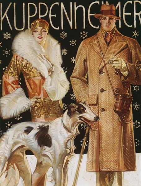 نقاشی لباس های خوب کوپنهایمر اثر جوزف کریستین لیندکر	