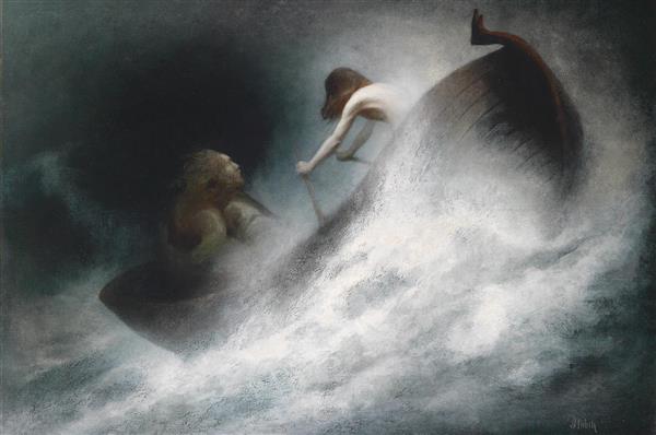 نقاشی نجات اثر کارل ویلهلم دیفنباخ