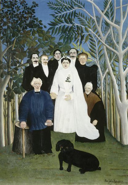 نقاشی عروسی روستایی اثر آنری روسو