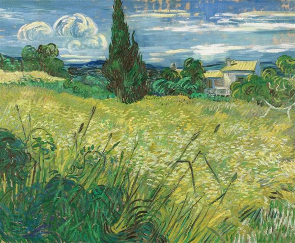 نقاشی مزرعه سبز اثر ونسان ون گوگ