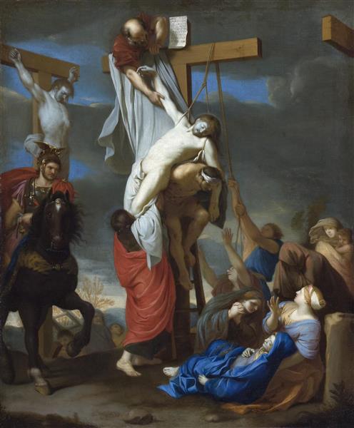 هبوط از صلیب اثر چارلز لو برون نقاشی 