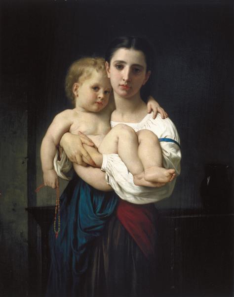 نقاشی خواهر بزرگتر اثر ویلیام آدولف بوگرو