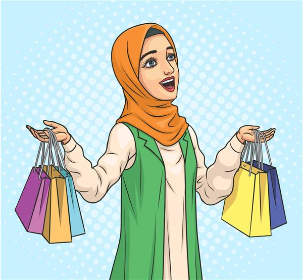 خرید زن مسلمان با حجاب