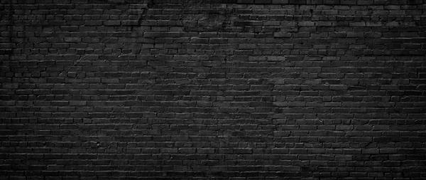 دیوار آجری سیاه با نمای پانوراما با وضوح بالا