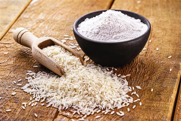 آرد برنج آرد جایگزین بدون گلوتن و سرشار از فیبر