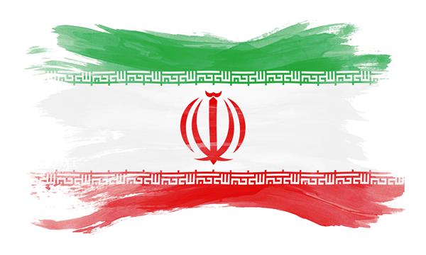 قلم مو پرچم ایران پرچم ملی در زمینه سفید