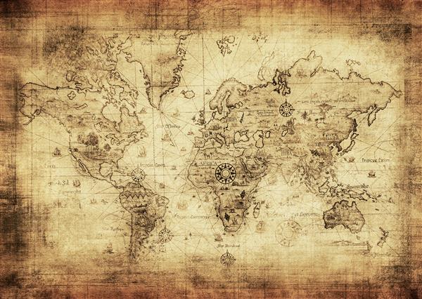 نقشه باستانی جهان