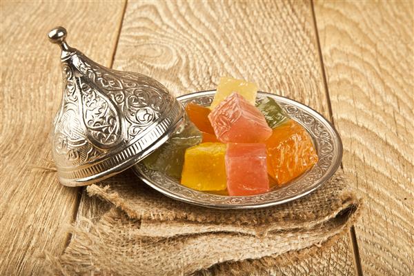 لذیذ سنتی شیرینی شیرین ترکی غذای رمضانی رمضان