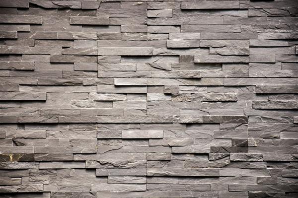 دیوار سنگ تخته سنگ خاکستری مدرن تزئینی