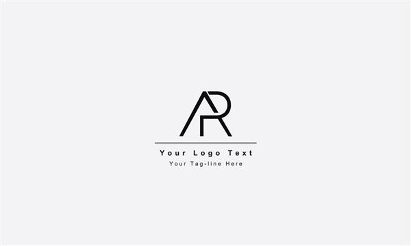 آرم حرف AR یا RA آرم نماد حروف اولیه مبتنی بر حرف اولیه AR RA AR خلاقانه منحصر به فرد و خلاقانه