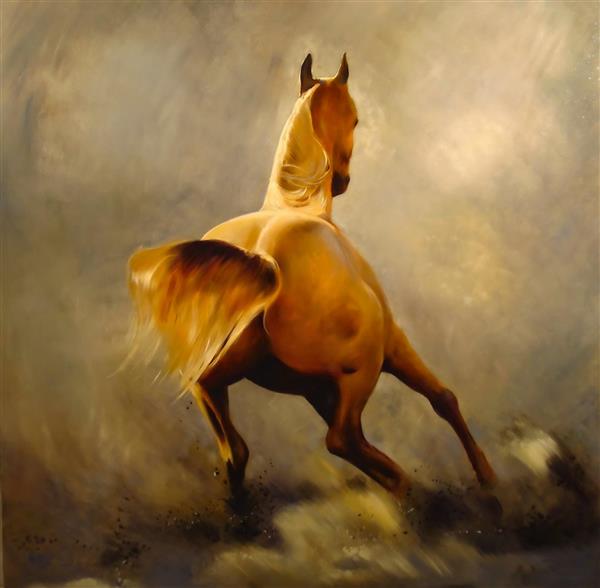 اسب دونده اصیل و زیبا
