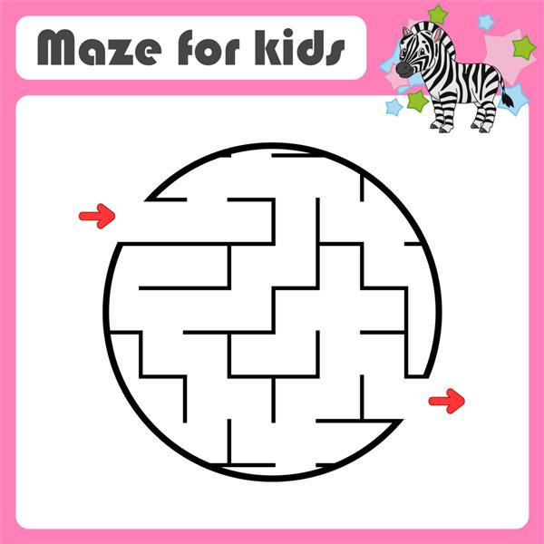 ماز انتزاعی بازی برای بچه ها پازل برای کودکان سبک کارتونی معمای هزارتو