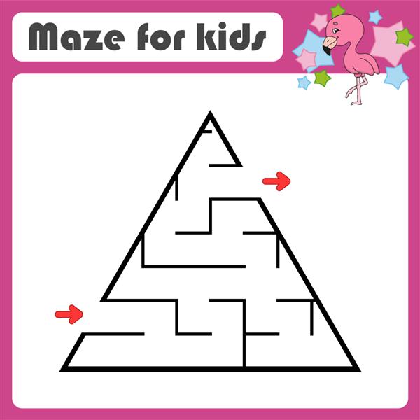 ماز انتزاعی بازی برای بچه ها پازل برای کودکان سبک کارتونی معمای هزارتو