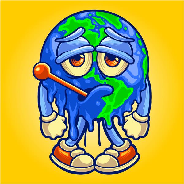 روز جهانی زمین مبارک با تصاویر وکتور کره دماسنج برای لوگوی کار شما برچسب تیشرت کالا و طرح برچسب کارت پستال کارت تبریک تبلیغاتی شرکت تجاری یا مارک
