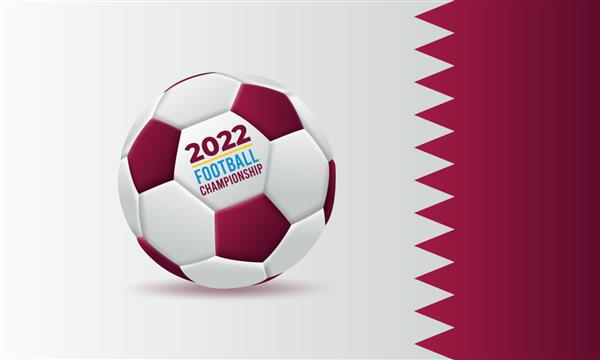 بنر با موضوع مسابقات قهرمانی جهان در قطر 2022