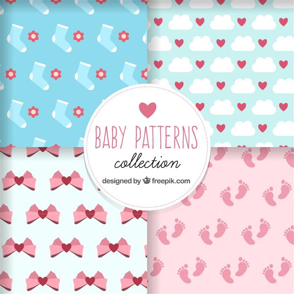 الگوهای تخت نوزاد با طرح های زیبا