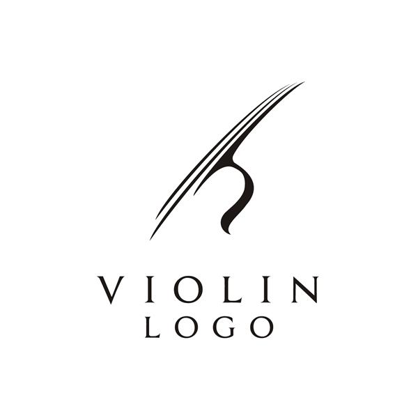 ویولن ویولا کمانچه ویولن سل باس کنترباس الهام از طراحی لوگوی شبح ساز موسیقی