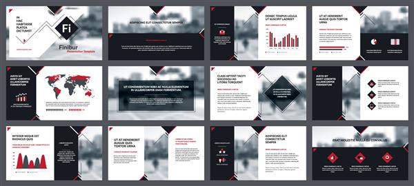 عناصر اینفوگرافیک برای قالب های ارائه گزارش سالانه جزوه طرح جلد کتاب طرح بروشور طراحی قالب بروشور گزارش شرکت الگوی تبلیغاتی در تصویر وکتور