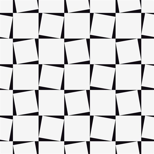 وکتور الگوی بدون درز بافت شیک مدرن تکرار کاشی های هندسی با مربع های رقصنده