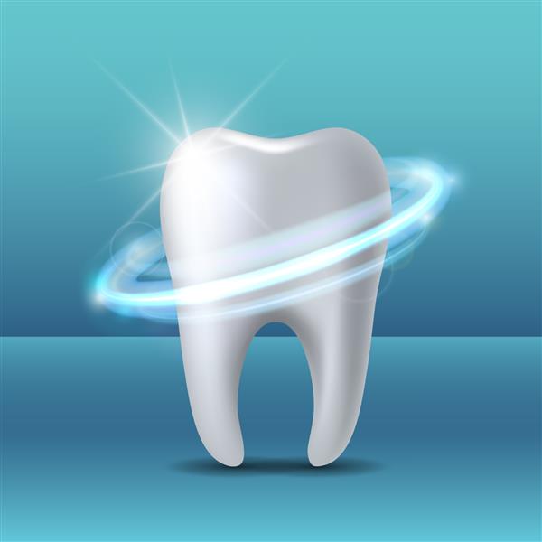 گرداب محافظ اطراف دندان سفید کردن دندان انسان حفاظت از دندان مفهوم وکتور پزشکی دندانپزشکی مراقبت از دندان تصویر وکتور سه بعدی