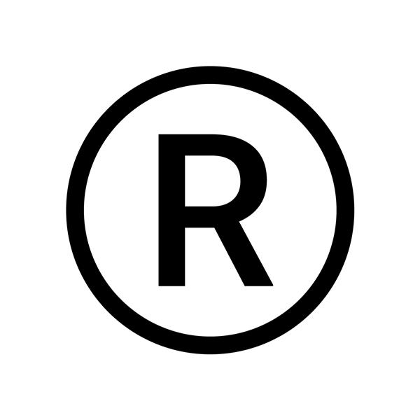 نماد نشان تجاری ثبت شده نماد علامت کپی رایت