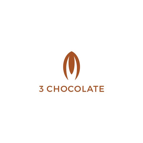 لوگوی سه شکلاتی ساده و مناسب برای لوگوی غذا و نوشیدنی