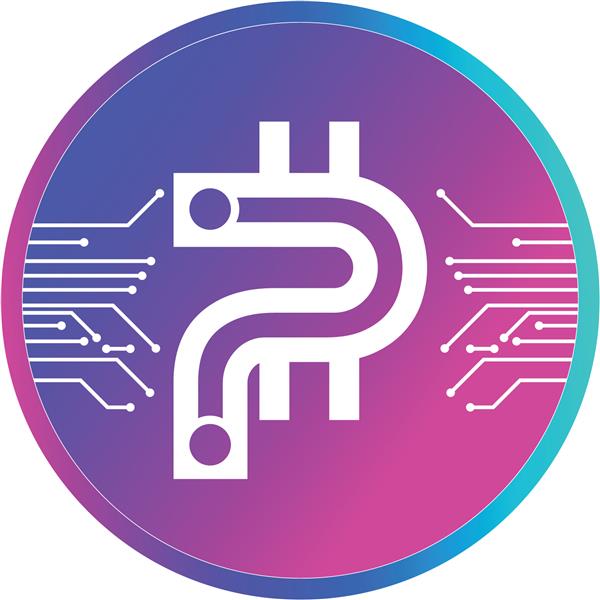 ارز دیجیتال سه بعدی نماد حرف P نماد دیجیتال استخراج فناوری مدرن بیت کوین