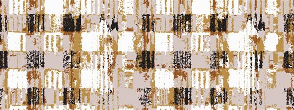 طراحی ویژه فرش فرش روسری و پرده با چاپ دیجیتال ویشی بدون درز مدرن خط خط راه راه و گلدار با رنگ‌های خاکی مخلوط با رنگ‌های هندسی بافت با الگوی معمولی در وکتور SS2024