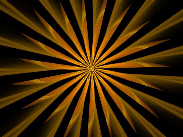 الگوهای ستاره زرد تصویر انتزاعی الگوهای ستاره هندسی متقارن پس زمینه سیاه منبع گرافیکی
