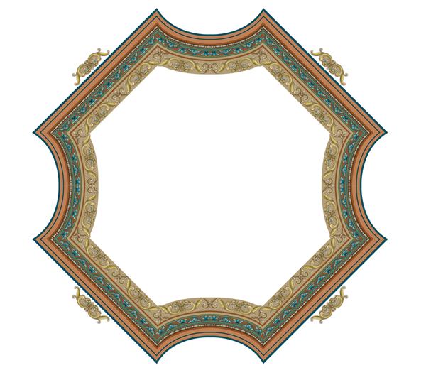 طراحی لوکس ظریف تزئینی عناصر کلاسیک در سبک باروک روکوکو نقاشی دیجیتال طراحی برای پوشش پارچه پارچه کاغذ بسته بندی