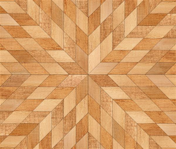 پس زمینه بافت چوب قهوه ای روشن سطح چوبی ناهموار کف چوبی موزاییک با طرح هندسی