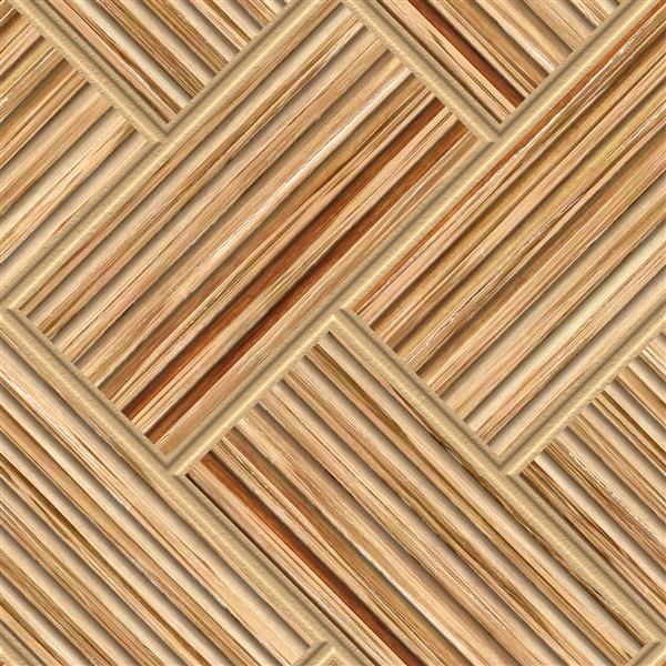الگوی هندسی حکاکی شده روی بافت بدون درز پس زمینه چوب نوارهای مورب الگوی چوب ماهی تصویر سه بعدی