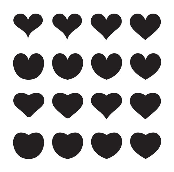 نمادهای قلب تنظیم شده در روز ولنتاین در فوریه را می توان برای پزشکی یا تناسب اندام استفاده کرد