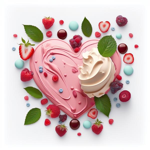بستنی شکل قلب عشق عروسی روز ولنتاین