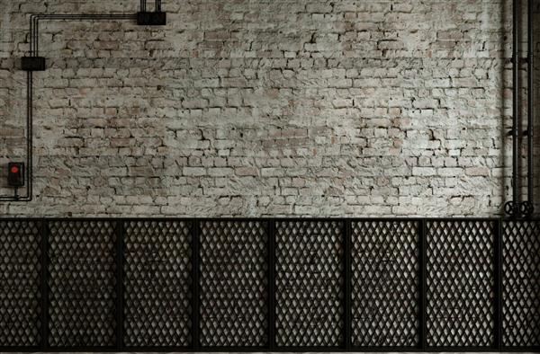 دیوار کابینت ساخته شده از پانل های فلزی قدیمی