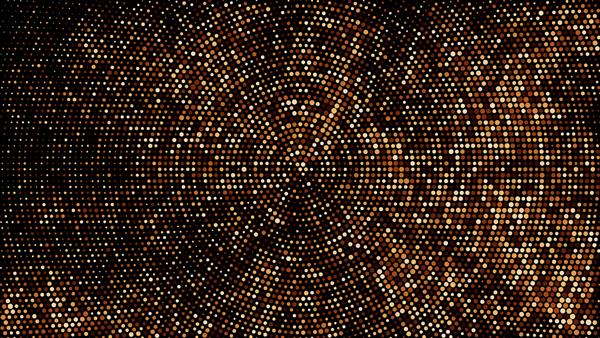 پس زمینه رنگی قهوه ای نقطه چین الگوی یکپارچهسازی با سیستمعامل دایره ای انتزاعی پس زمینه سبک پاپ آرت سایه های شکلاتی انفجار کنفتی تصویر تولید شده به صورت دیجیتالی تصویر برداری EPS 10