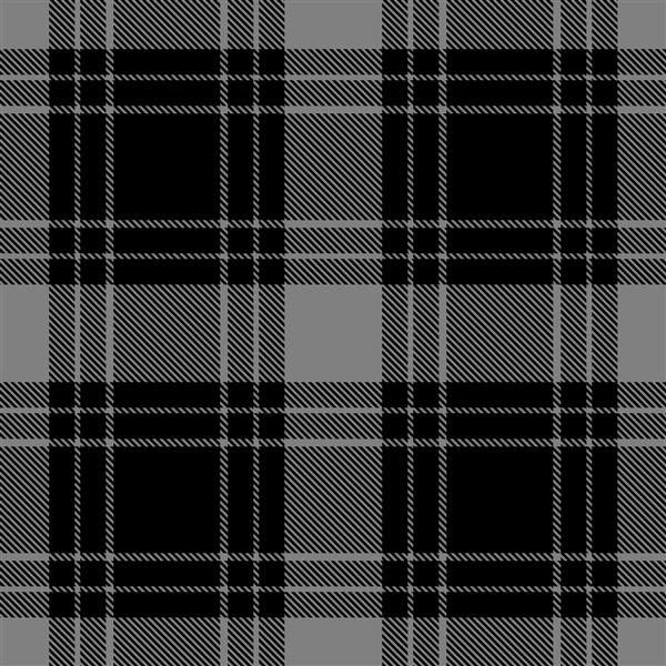 طرح اسکاتلندی بدون درز شطرنجی تارتان خاکستری و مشکی بافتی از تارتان چهارخانه رومیزی پیراهن لباس لباس ملافه پتو و سایر منسوجات