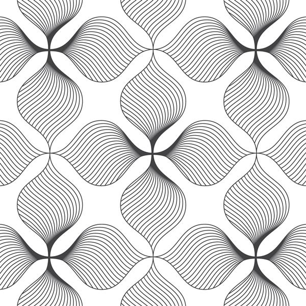 الگوی برداری تکرار گلبرگ های انتزاعی گل روی شکل شش گوش گرافیک تمیز برای پارچه کاغذ دیواری چاپ پتر روی پانل نمونه است