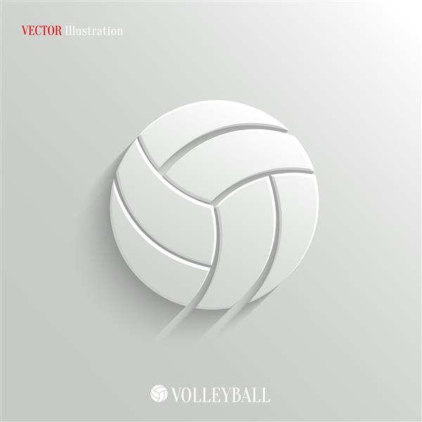 نماد والیبال - تصویر برداری وب چسباندن آسان به هر پس زمینه